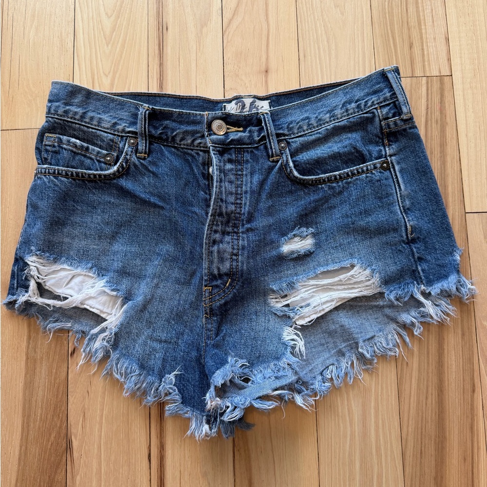 Free People Denim Shorts! Size 26!
